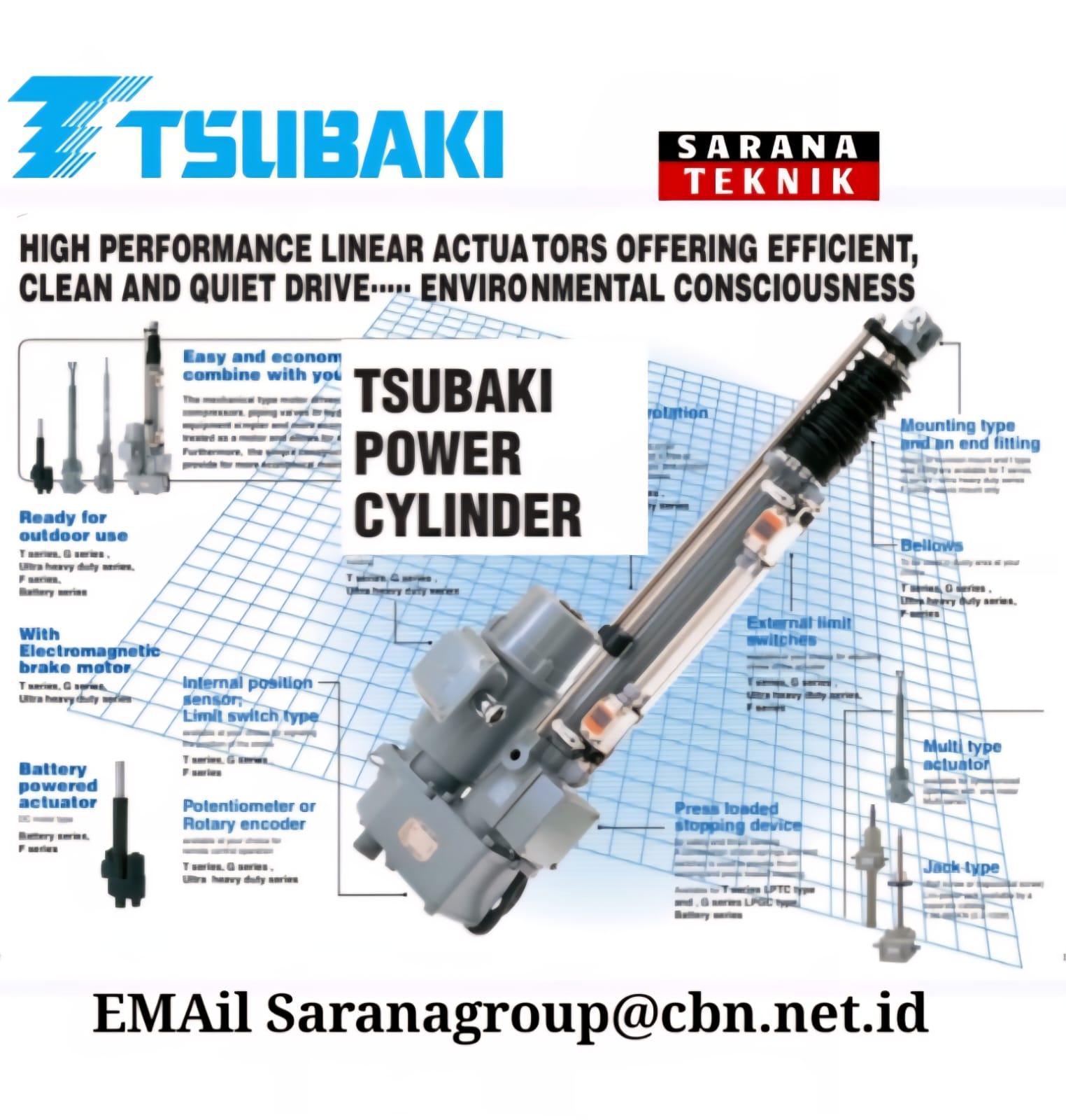 Tsubaki Power Cylinders